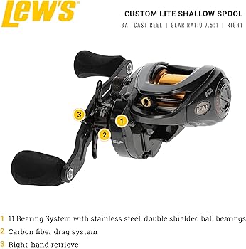 Amazon | Lite SS ベイトキャストリール | Lew's | ベイトリール